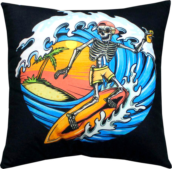 Изображение товара Подушка декоративная MATEX Next. Серф / 58-632 (черный/белый/синий)