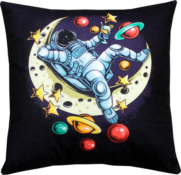 Изображение товара Подушка декоративная MATEX Next. На луне / 58-724 (черный/желтый/красный)