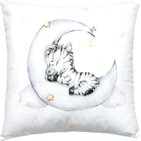 Изображение товара Подушка декоративная MATEX Little Star. Зебра / 61-380 (белый/серый)