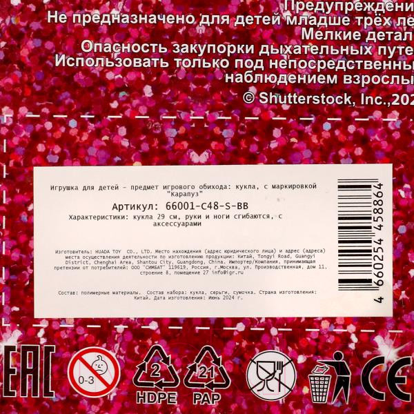 Изображение товара Кукла с аксессуарами Карапуз София / 66001-C48-S-BB