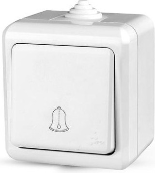 Изображение товара Кнопка звонка Tokov Electric Dita TKL-DT-DB-C01-IP54 (белый)