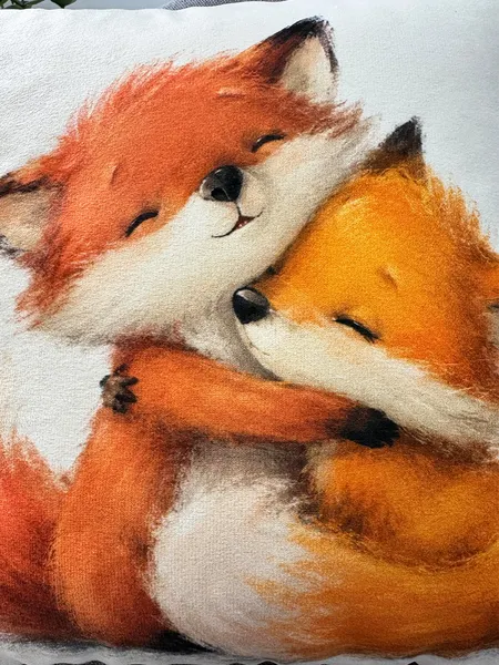 Изображение товара Подушка декоративная MATEX Fluffy. Рыжики / 61-687 (белый/оранжевый/лососевый)