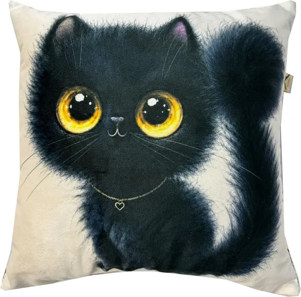 Изображение товара Подушка декоративная MATEX Fluffy. Шварц / 62-448 (молочный/черный/коричневый)