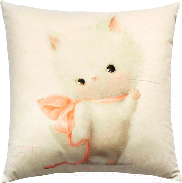 Изображение товара Подушка декоративная MATEX Fluffy. Вайс / 62-455 (молочный/светло-розовый/светло-серый)