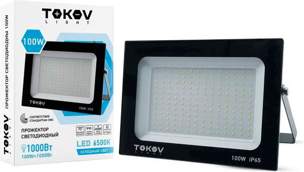 Изображение товара Прожектор Tokov Electric TKL-FL/LED-100-6.5K-IP65 (черный)