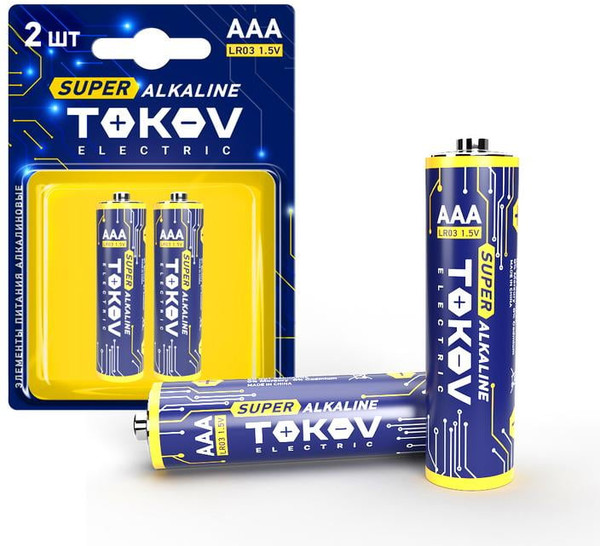 Изображение товара Комплект батареек Tokov Electric AAA/LR03 TKE-ALS-LR3/B2 (2шт)