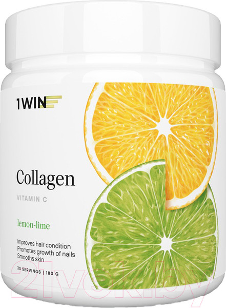 Изображение товара Коллаген 1WIN С витамином С (180г, лимон/лайм)