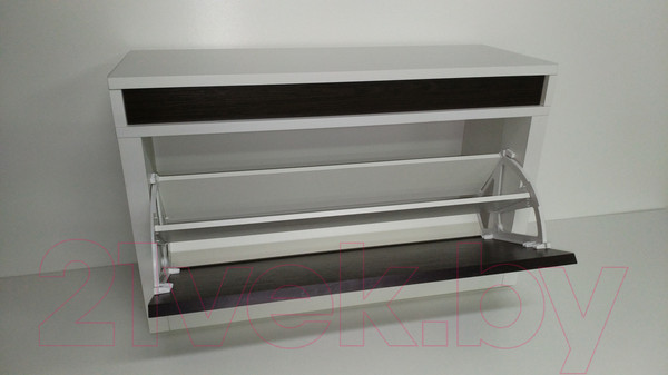 Изображение товара Тумба для обуви Элана 1к.80 (белый/венге магия)