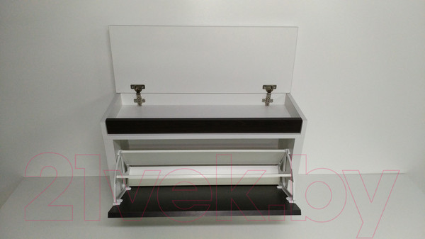 Изображение товара Тумба для обуви Элана 1к.80 (белый/венге магия)