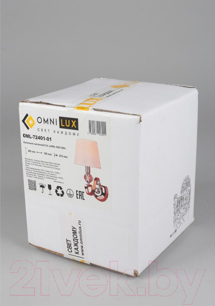 Изображение товара Бра Omnilux Mozzate OML-72401-01