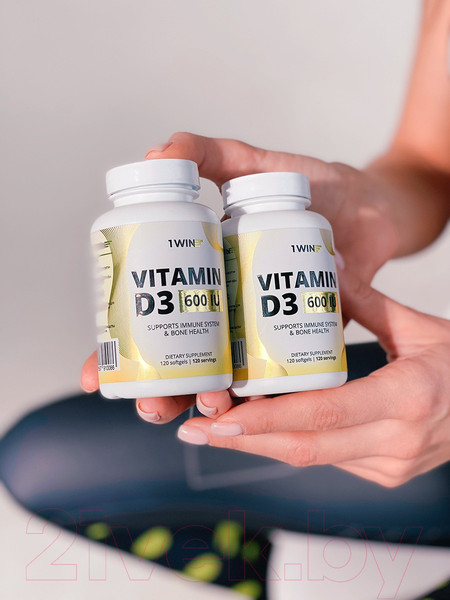 Изображение товара Витамин 1WIN Витамин D3 600 ME (120 капсул)