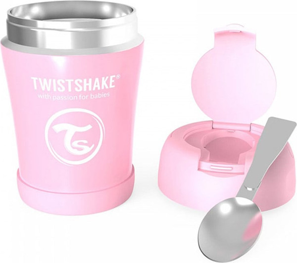 Изображение товара Термос для еды Twistshake Insulated Food Container / 78749 (350мл, пастельный розовый)