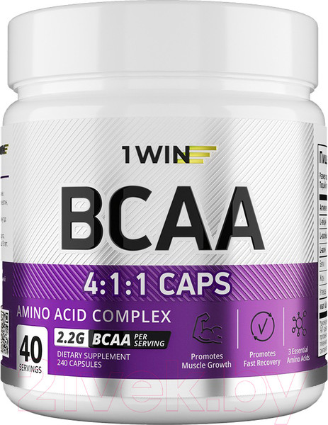 Изображение товара Аминокислоты BCAA 1WIN 4:1:1 (240 капсул)