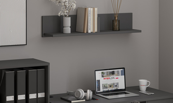 Изображение товара Полка Интерлиния Skill-40 (антрацит/антрацит)