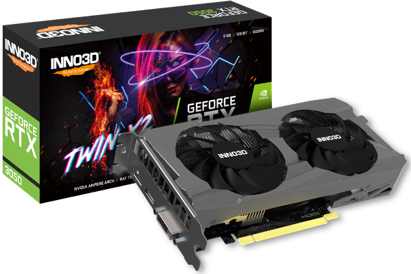 Изображение товара Видеокарта Inno3D GeForce RTX 3050 Twin X2 6GB (N30502-06D6-1711VA60)