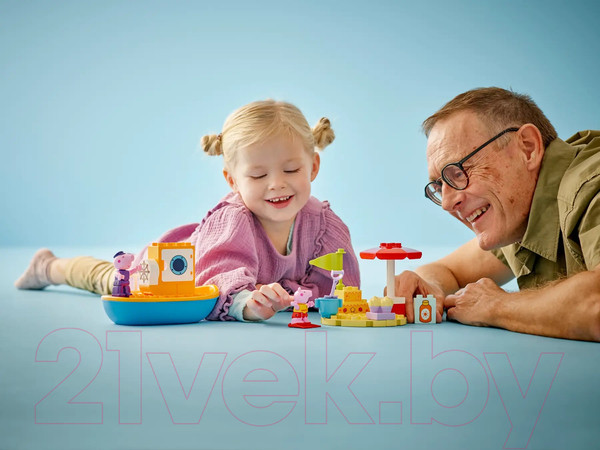 Изображение товара Конструктор Lego Duplo Peppa Путешествие Свинки Пеппы на кораблике / 10432