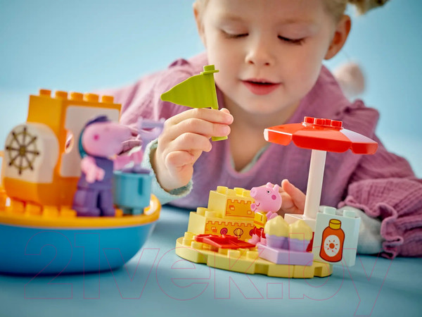 Изображение товара Конструктор Lego Duplo Peppa Путешествие Свинки Пеппы на кораблике / 10432