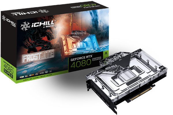 Изображение товара Видеокарта Inno3D GeForce RTX 4080 Super iChill Frostbite 16GB C408S-166XX-1870FB