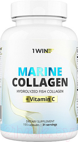 Изображение товара Коллаген 1WIN Морской в капсулах с витамином С (155 капсул)