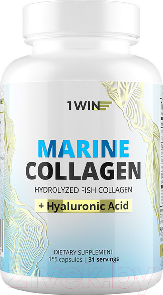 Изображение товара Коллаген 1WIN Морской в капсулах с гиалуроновой кислотой с вит. С (155 капсул)