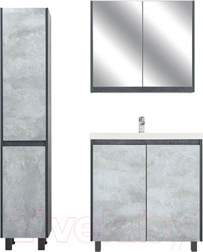 Изображение товара Шкаф с зеркалом для ванной Doratiz Крит 80 / 2711.169