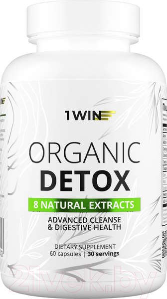 Изображение товара Комплексная пищевая добавка 1WIN Organic Detox (60 капсул)