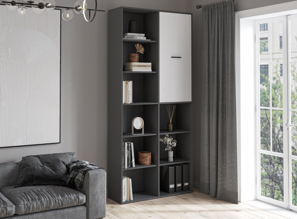 Изображение товара Стеллаж Интерлиния Skill-20 (1) (антрацит/белый платинум)