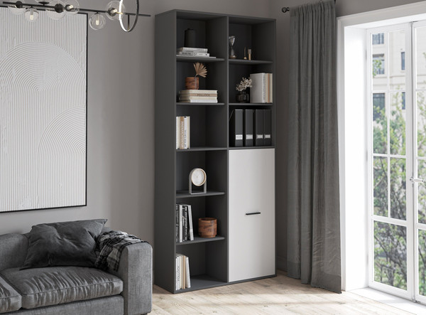 Изображение товара Стеллаж Интерлиния Skill-20 (1) (антрацит/белый платинум)