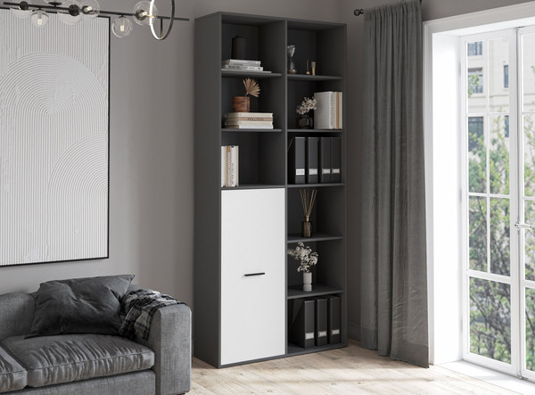 Изображение товара Стеллаж Интерлиния Skill-20 (1) (антрацит/белый платинум)