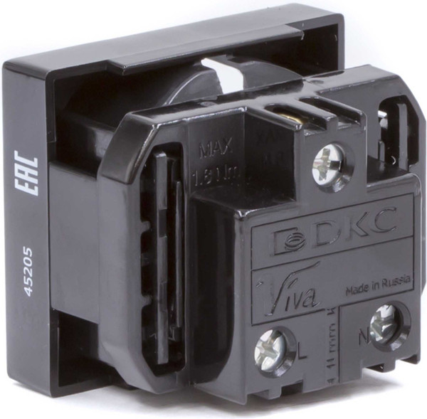 Изображение товара Розетка DKC Viva / 45205 (черный)