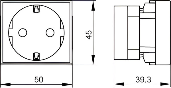 Изображение товара Розетка DKC Viva / 45025 (серый)