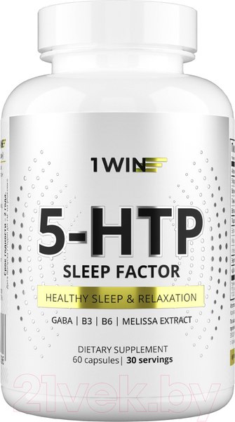 Изображение товара Аминокислота 5-HTP 1WIN Формула сна (60 капсул)