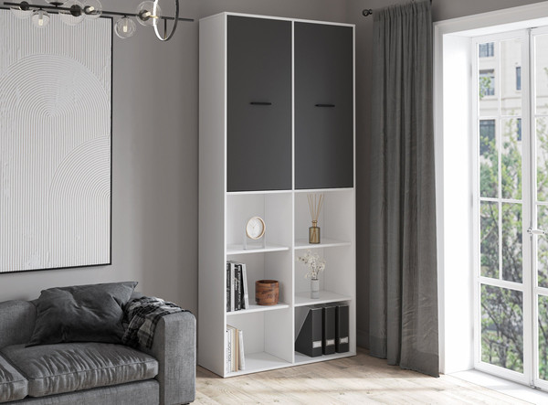 Изображение товара Стеллаж Интерлиния Skill-20 (2) (белый платинум/антрацит)