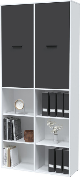 Изображение товара Стеллаж Интерлиния Skill-20 (2) (белый платинум/антрацит)