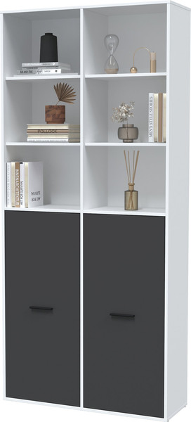 Изображение товара Стеллаж Интерлиния Skill-20 (2) (белый платинум/антрацит)