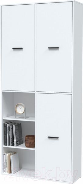 Изображение товара Шкаф Интерлиния Skill-20 (3) (белый платинум/белый платинум)
