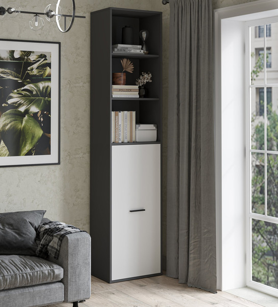 Изображение товара Стеллаж Интерлиния Skill-21 (1) (антрацит/белый платинум)