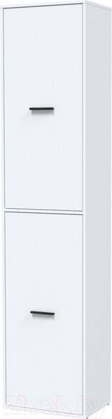 Изображение товара Шкаф-пенал Интерлиния Skill-21 (2) (белый платинум/белый платинум)