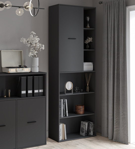 Изображение товара Стеллаж Интерлиния Skill-22 (1) (антрацит/антрацит)