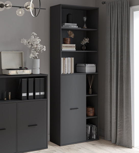 Изображение товара Стеллаж Интерлиния Skill-22 (1) (антрацит/антрацит)