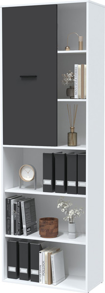 Изображение товара Стеллаж Интерлиния Skill-22 (1) (белый платинум/антрацит)