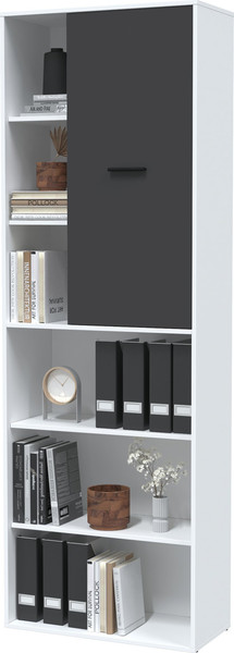 Изображение товара Стеллаж Интерлиния Skill-22 (1) (белый платинум/антрацит)