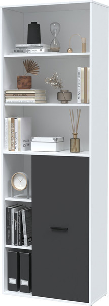 Изображение товара Стеллаж Интерлиния Skill-22 (1) (белый платинум/антрацит)