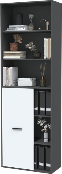 Изображение товара Стеллаж Интерлиния Skill-22 (1) (антрацит/белый платинум)