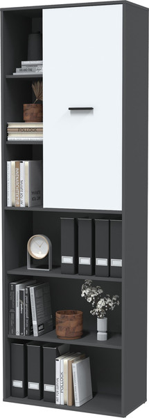 Изображение товара Стеллаж Интерлиния Skill-22 (1) (антрацит/белый платинум)