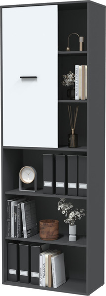 Изображение товара Стеллаж Интерлиния Skill-22 (1) (антрацит/белый платинум)