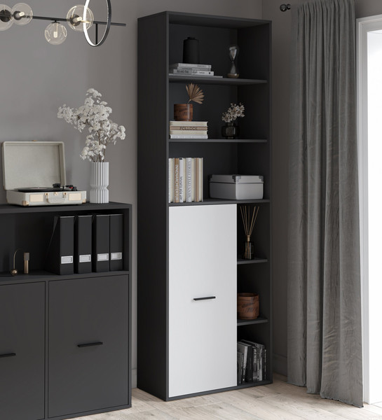 Изображение товара Стеллаж Интерлиния Skill-22 (1) (антрацит/белый платинум)