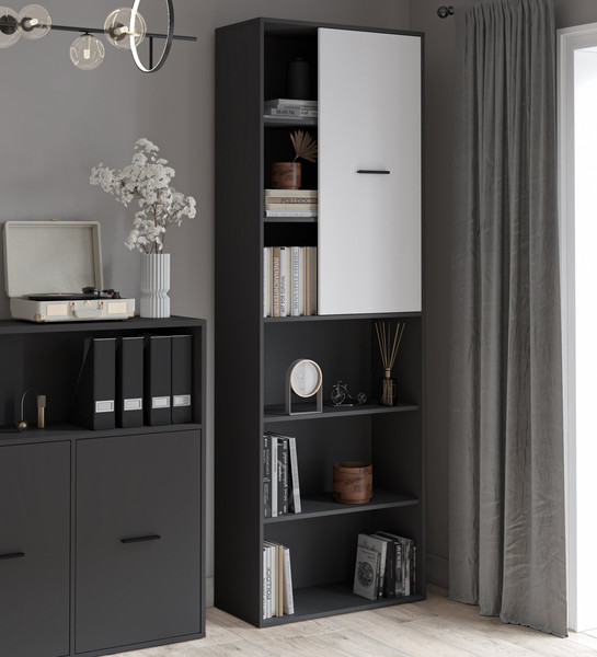 Изображение товара Стеллаж Интерлиния Skill-22 (1) (антрацит/белый платинум)