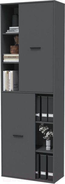 Изображение товара Шкаф Интерлиния Skill-22 (2) (антрацит/антрацит)