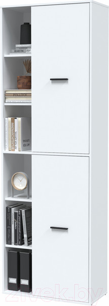 Изображение товара Шкаф Интерлиния Skill-22 (2) (белый платинум/белый платинум)